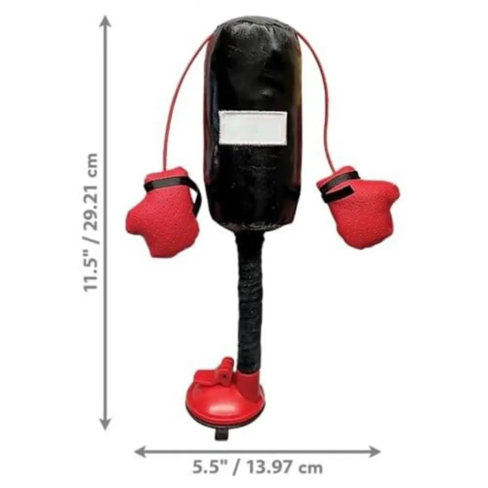 New Cartoon Cat Punching Bag Toy Indoor Kitten Cat Boxing Toy for Bored Indoor Adult Cats with Boxing Gloves Pet Supplies