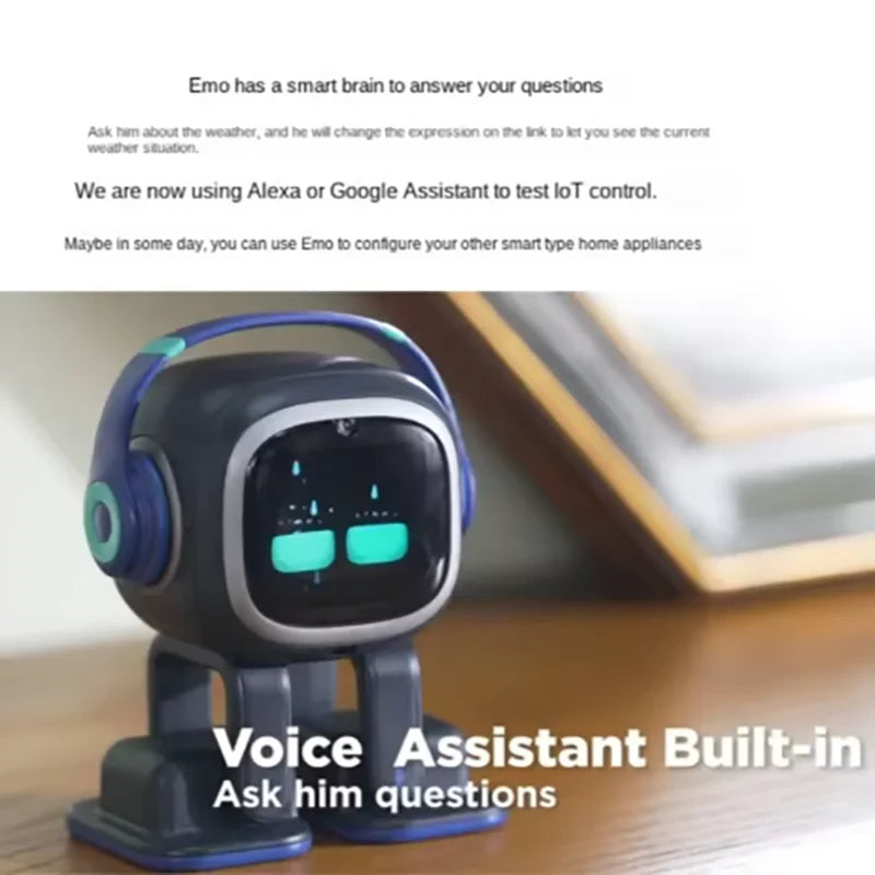 Tuya EMO Intelligence AI Robot Toy Emotional Intelligent Companion of Pet Robot Interactive Voice AI Desktop Toys Gifts 2026