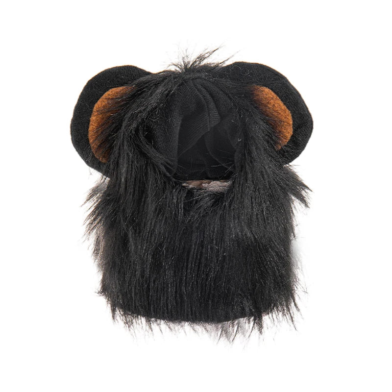 Cute Lion Mane Cat Wig Hat Pet Hat for Dogs Cats Kitten Cap 2026 New Year Party Cosplay Costume Cat Accessories Photo Props
